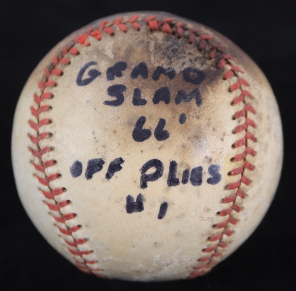 1966 Detroit Tigers Minnesota Twins OAL Cronin Game Used Baseball (MEARS LOA) Attributed To Jim Northrup Grand Slam