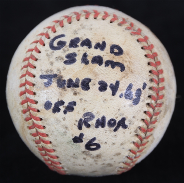 1968 Detroit Tigers Cleveland Indians OAL Cronin Game Used Baseball (MEARS LOA) Attributed to Jim Northrup Grand Slam