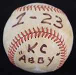 1970 Detroit Tigers Kansas City Royals OAL Cronin Game Used Baseball (MEARS LOA) Attributed to Jim Northrup Single Off Of Ted Abernathy