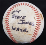 1968 Detroit Tigers Washington Senators OAL Cronin Game Used Baseball (MEARS LOA) Attributed to Jim Northrup Grand Slam