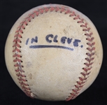 1968 Detroit Tigers Cleveland Indians OAL Cronin Game Used Baseball (MEARS LOA) Attributed to Jim Northrup Grand Slam