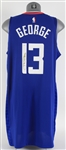 2021 Paul George Los Angeles Clippers Signed Game Worn Icon Jersey (MEARS A5/*JSA*)