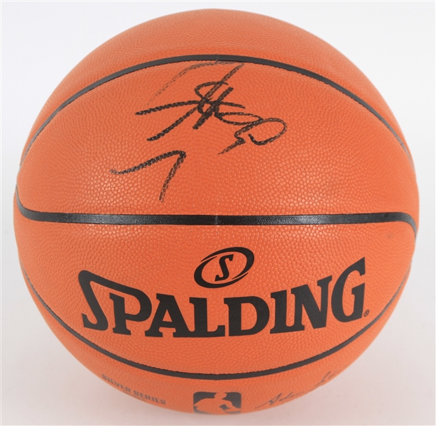 2021 Stephen Curry Golden State Warriors Signed Basketball (*Full JSA Letter*)