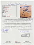 2021 Stephen Curry Golden State Warriors Signed Basketball (*Full JSA Letter*)