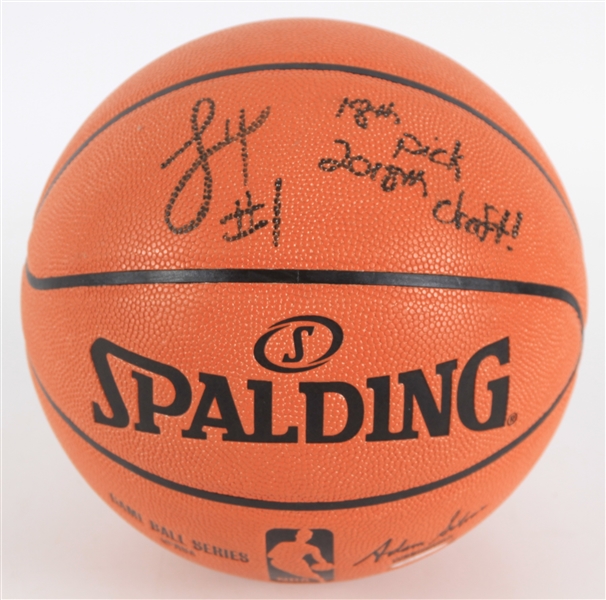 2018-22 Lonnie Walker IV San Antonio Spurs Signed Basketball (*JSA*) 