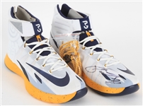 2014-15 Paul George Indianapolis Pacers Signed Nike Zoom HyperRev Promo Sample Sneakers (MEARS LOA/*JSA*)