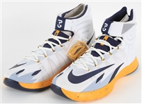 2014-15 Paul George Indianapolis Pacers Signed Nike Zoom HyperRev Promo Sample Sneakers (MEARS LOA/*JSA*)
