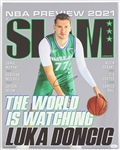 2021 Luka Doncic Dallas Mavericks Signed 16" x 20" Slam Magazine NBA Preview Canvas (*Full JSA Letter*)