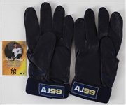 2021 Aaron Judge New York Yankees Player Issued Batting Gloves (MEARS LOA/Fanatics COA)