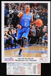 2011 Russell Westbrook Oklahoma City Thunder Signed 8" x 10" All Star Game Photo (*JSA*) w/ All Star Jam Session Ticket
