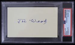1950s Joe Wood Boston Red Sox Signed Cut (PSA Slabbed)
