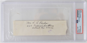 1982 Rosa Park Civil Rights Pioneer Signed Cut Envelope (PSA Slabbed)