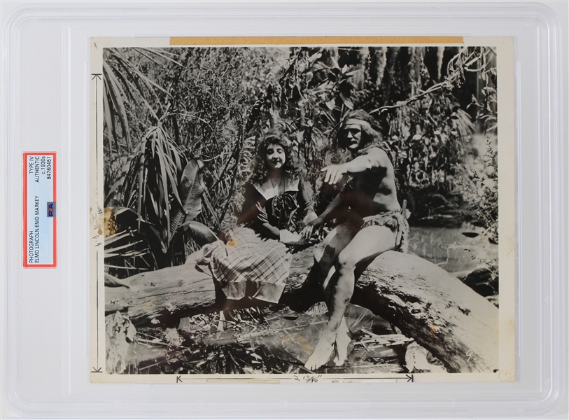 1930s Elmo Lincoln Enid Markey Tarzan 8" x 10" Photo (PSA Slabbed Type 4)