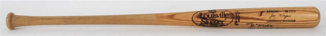 1980-83 Joe Morgan Signed Louisville Slugger Professional Model Bat (MEARS LOA/JSA)