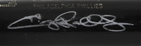 1999 Jimmy Rollins Philadelphia Phillies Signed Louisville Slugger Professional Model Spring Training/Minor League Bat (MEARS LOA/JSA & PSA/DNA)