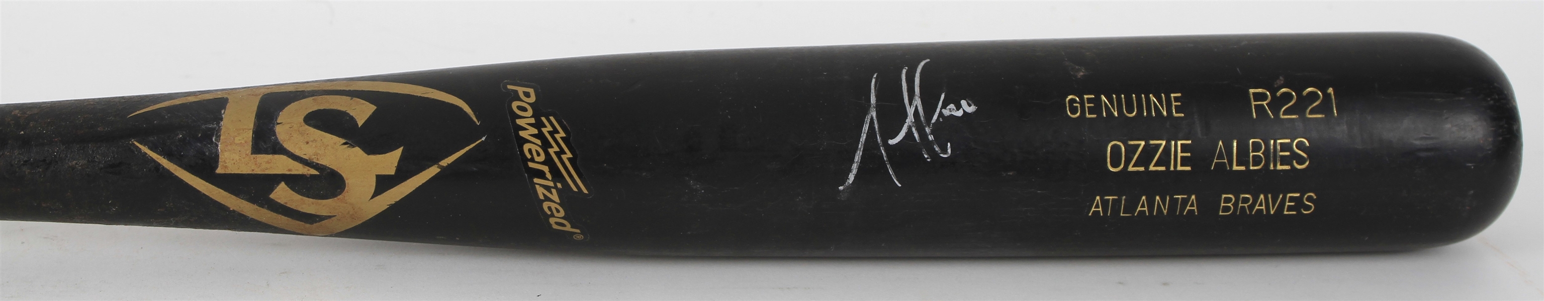 2016 Ozzie Albies Atlanta Braves Signed Louisville Slugger Professional Model Minor League Bat (MEARS LOA/JSA) 