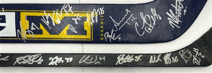 2003-06 Milwaukee Admirals Team Signed Hockey Sticks - Lot of 2 (MEARS LOA/JSA)
