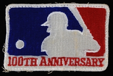 1969 MLB 100th Anniversary Uniform Patch Original Owned by a Baltimore Orioles Clubhouse Attendant / Batboy (MEARS LOA)