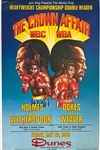 1983 The Crown Affair 18" x 28" World Heavyweight Championship Title Bouts Poster w/ Larry Holmes, Michael Dokes, Tim Witherspoon & Mike Weaver