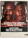 1992 Evander Holyfield Riddick Bowe World Heavyweight Championship Title Bout 22" x 29" Poster 