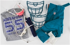 2010s Miami Dolphins Uniform Elements Collection - Lot of 8 w/ Facemasks, Chin Guards, Pants, Socks & More (MEARS LOA)