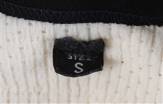 1970's Evans #80 White/Black/Gold Mesh Football Jersey 