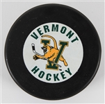2000s Vermont Catamounts Official ECAC Hockey Puck 