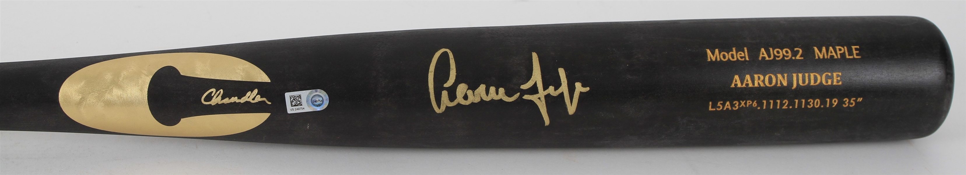 2019 Aaron Judge New York Yankees Signed Chandler Professional Model Bat (MEARS LOA/MLB Hologram/Fanatics/JSA)
