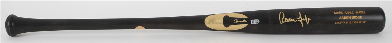 2019 Aaron Judge New York Yankees Signed Chandler Professional Model Bat (MEARS LOA/MLB Hologram/Fanatics/JSA)