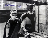 1949 Johnny Duncan Batman & Robin Serial Signed LE 16x20 B&W Photo (JSA)