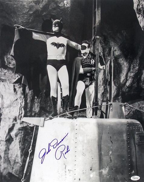 1949 Johnny Duncan Batman & Robin Serial Signed LE 16x20 B&W Photo (JSA)