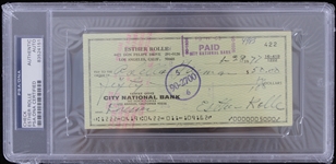 1977 Ester Rolle Good Times Signed Check (PSA/DNA Slabbed)