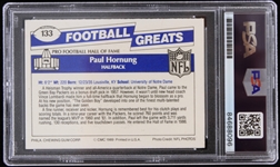 1989 Paul Hornung Green Bay Packers Signed Swell Trading Card (PSA/DNA Slabbed)