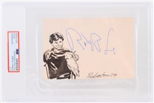 1970s Robert Blake Baretta TV Show Signed 4x6 Sketch (PSA/DNA Slabbed)