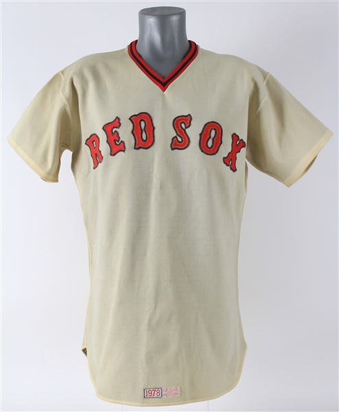 1978 Bill Campbell Boston Red Sox Game Worn Home Jersey (MEARS  A8)