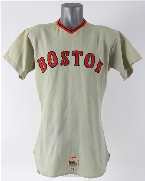 1972 John Kennedy Boston Red Sox Game Worn Road Jersey (MEARS A8)