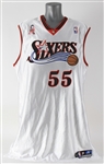 2001-02 Dikembe Mutombo Philadelphia 76ers Game Worn Home Jersey (MEARS A5)