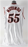 2001-02 Dikembe Mutombo Philadelphia 76ers Game Worn Home Jersey (MEARS A5)
