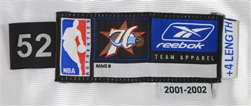 2001-02 Dikembe Mutombo Philadelphia 76ers Game Worn Home Jersey (MEARS A5)