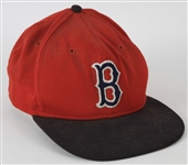 1977 Fergie Jenkins Signed Boston Red Sox Game Worn Cap (MEARS LOA)