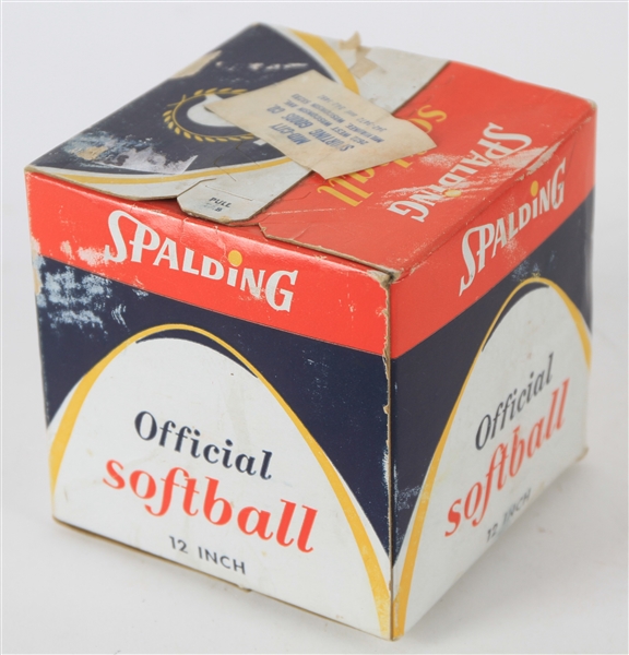 1960s-70s Spalding MIB No. 753 12" Softball w/ Mid-City Sporting Goods Label 