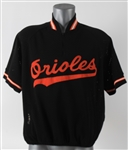 1980s Baltimore Orioles Half Zip Warm Up (MEARS LOA)