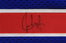 1995-99 Juan Gonzalez Texas Rangers Signed Batting Practice Jersey (MEARS LOA/JSA)