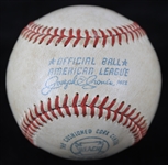 1970-72 Milwaukee Brewers OAL Cronin County Stadium Game Used Baseball (MEARS LOA)