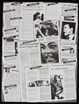 1977 Muhammad Ali Movie Poster and Black and White 8x10 Facsmile Signature Photo (Lot of 2)