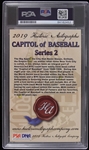 2019 Monte Irvin New York Giants Chicago Cubs Historic Autographs Capitol of Baseball Autograph Cut (PSA Slabbed)