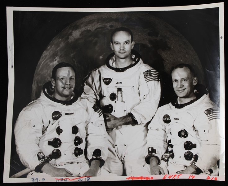 1969 Apollo 11 Crew 8x10 Black and White