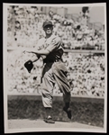 1939 Carl Hubbell New York Giants (Baseball) 8x10 Black and White Photo with Chicago Tribune COA (Lot of 2)