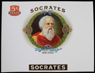 1910s-1920s American Citizen Socrates Cigar Box Inner Label