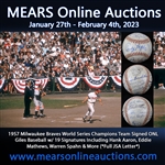 1957 Milwaukee Braves World Series Champions Team Signed ONL Giles Baseball w/ 19 Signatures Including Hank Aaron, Eddie Mathews, Warren Spahn & More (*Full JSA Letter*)